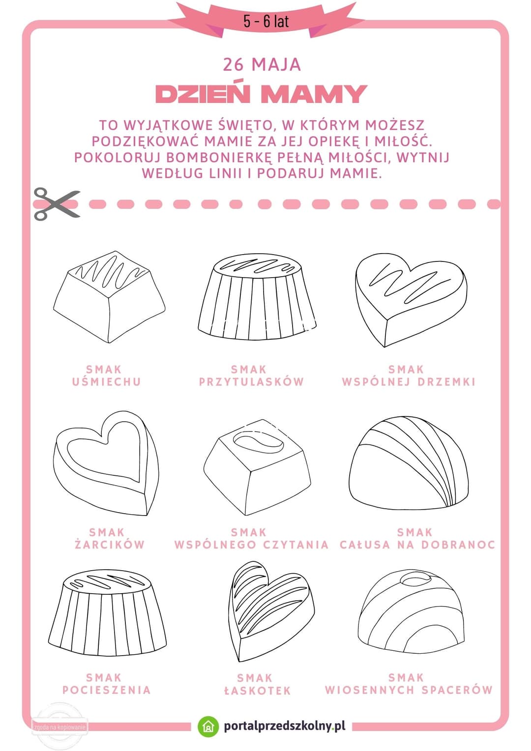 dzień mamy 5-6 lat