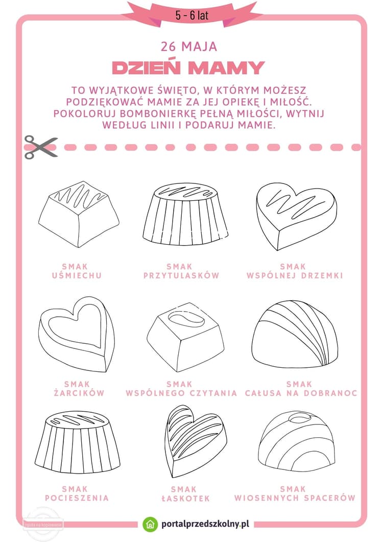 dzień mamy 5-6 lat
