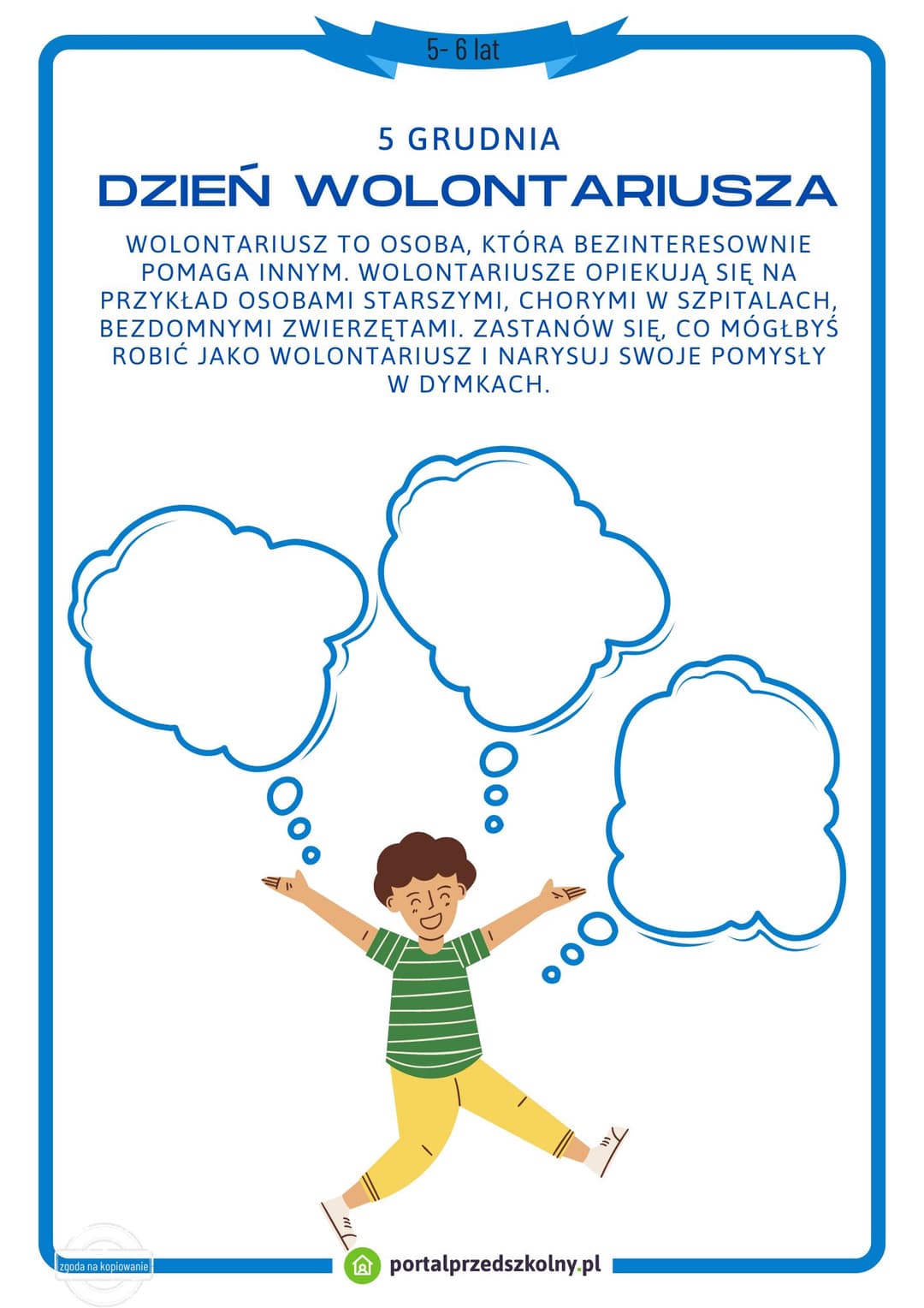 Dzień Wolontariusza 5 grudnia (5-6 lat)