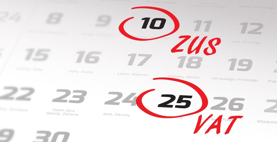 Wypłata nagrody jubileuszowej przy przejściu na świadczenie kompensacyjne. Na zdjęciu: kalendarz wypłat