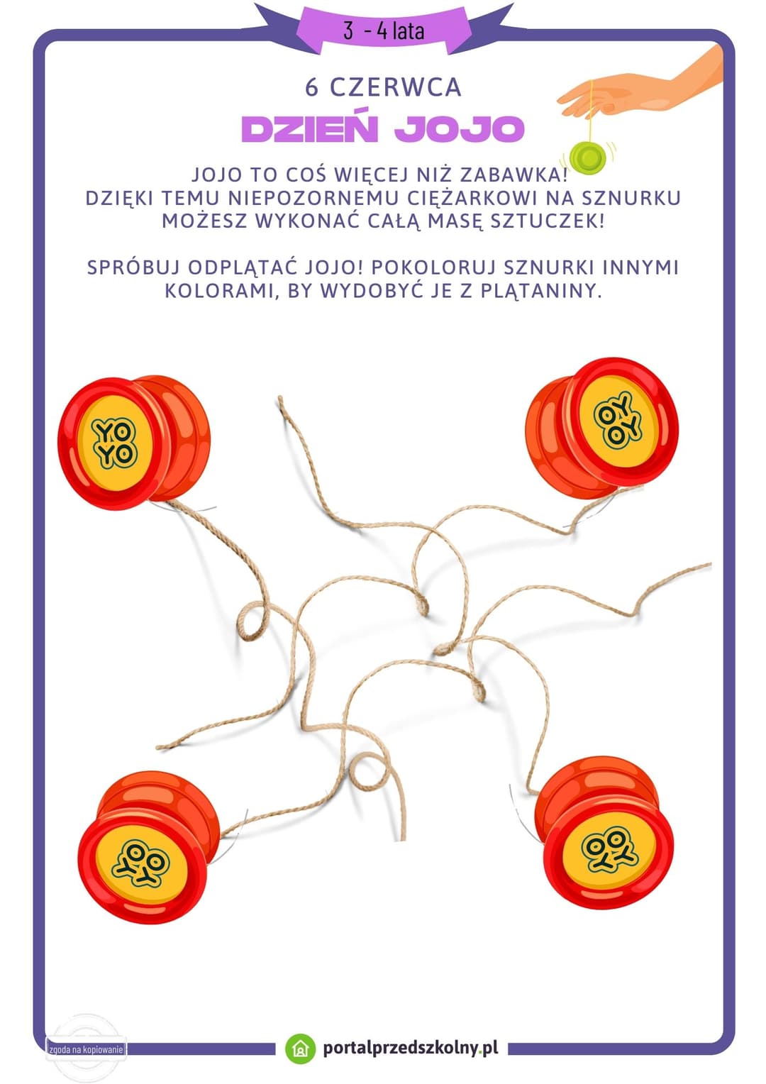 Dzień Jojo 3 - 4 lata