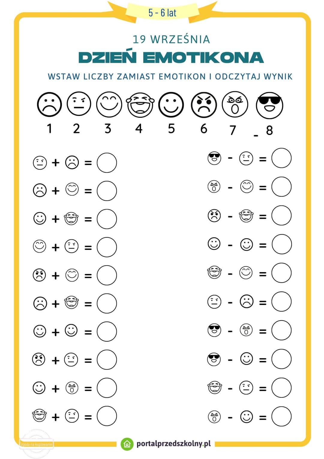 19 września DZIEŃ EMOTIKONA_5-6 lat