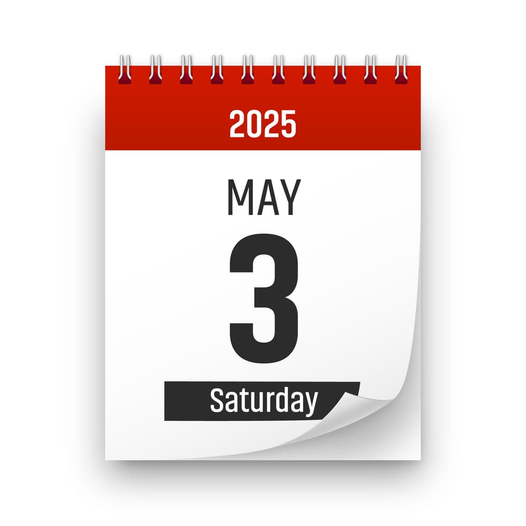 3 maja jak pracują szkoły i przedszkola? Na zdjęciu: kalendarz 3 maj