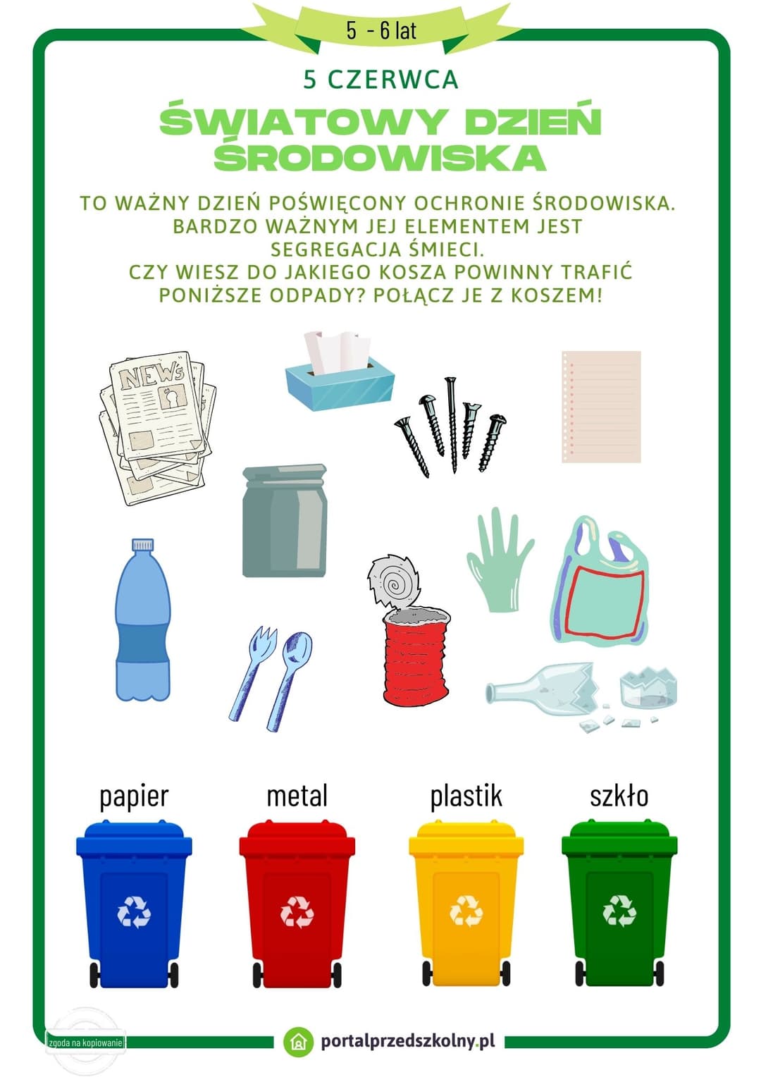 Światowy Dzień Środowiska 5 - 6 lat