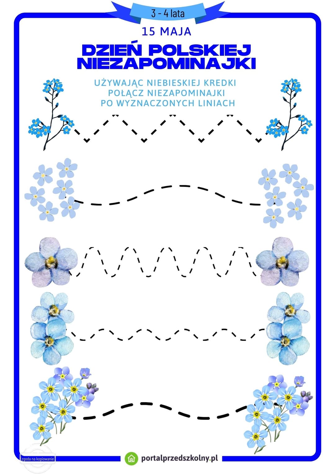dzień polskiej niezapominajki 3-4 lata