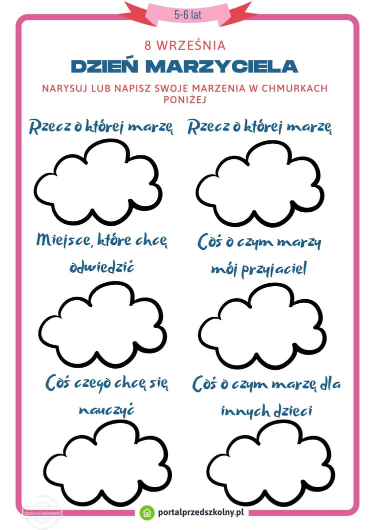 8 września Dzień Marzyciela_5-6 lat