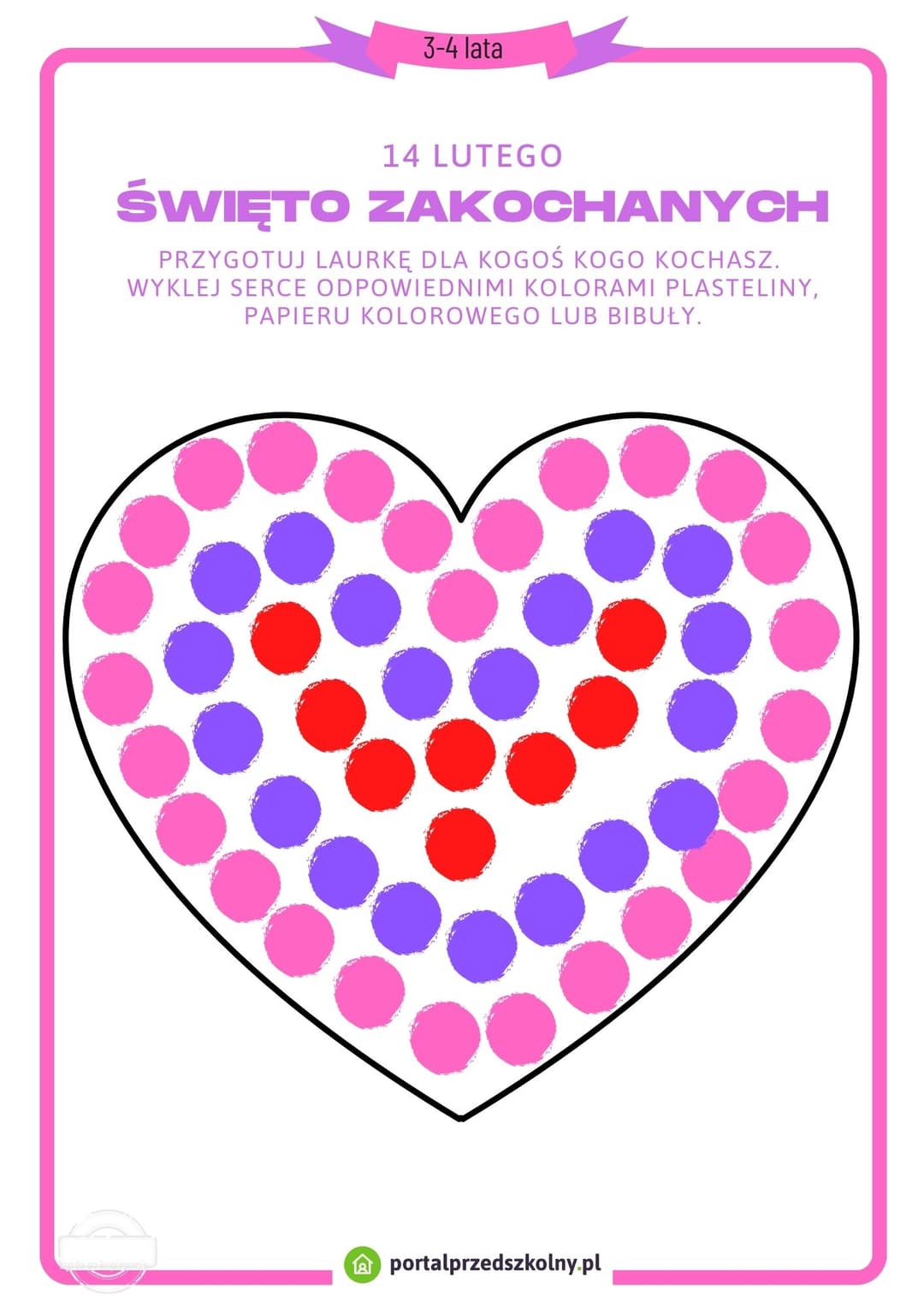 14 lutego święto zakochanych 3-4 lata