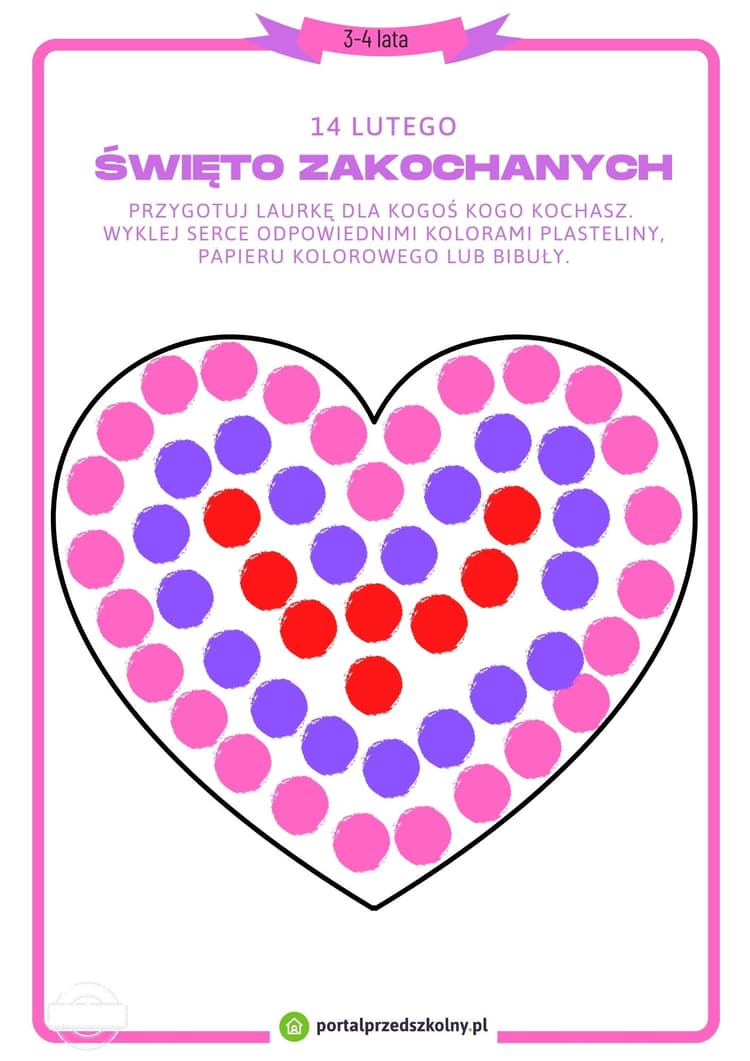 14 lutego święto zakochanych 3-4 lata