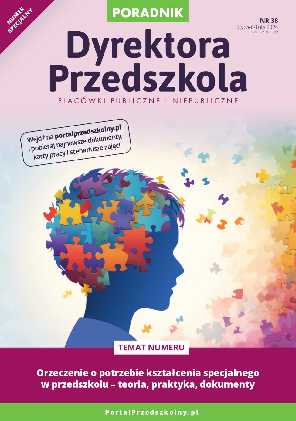   Poradnik Dyrektora Przedszkola. Wydanie specjalne styczeń 2024