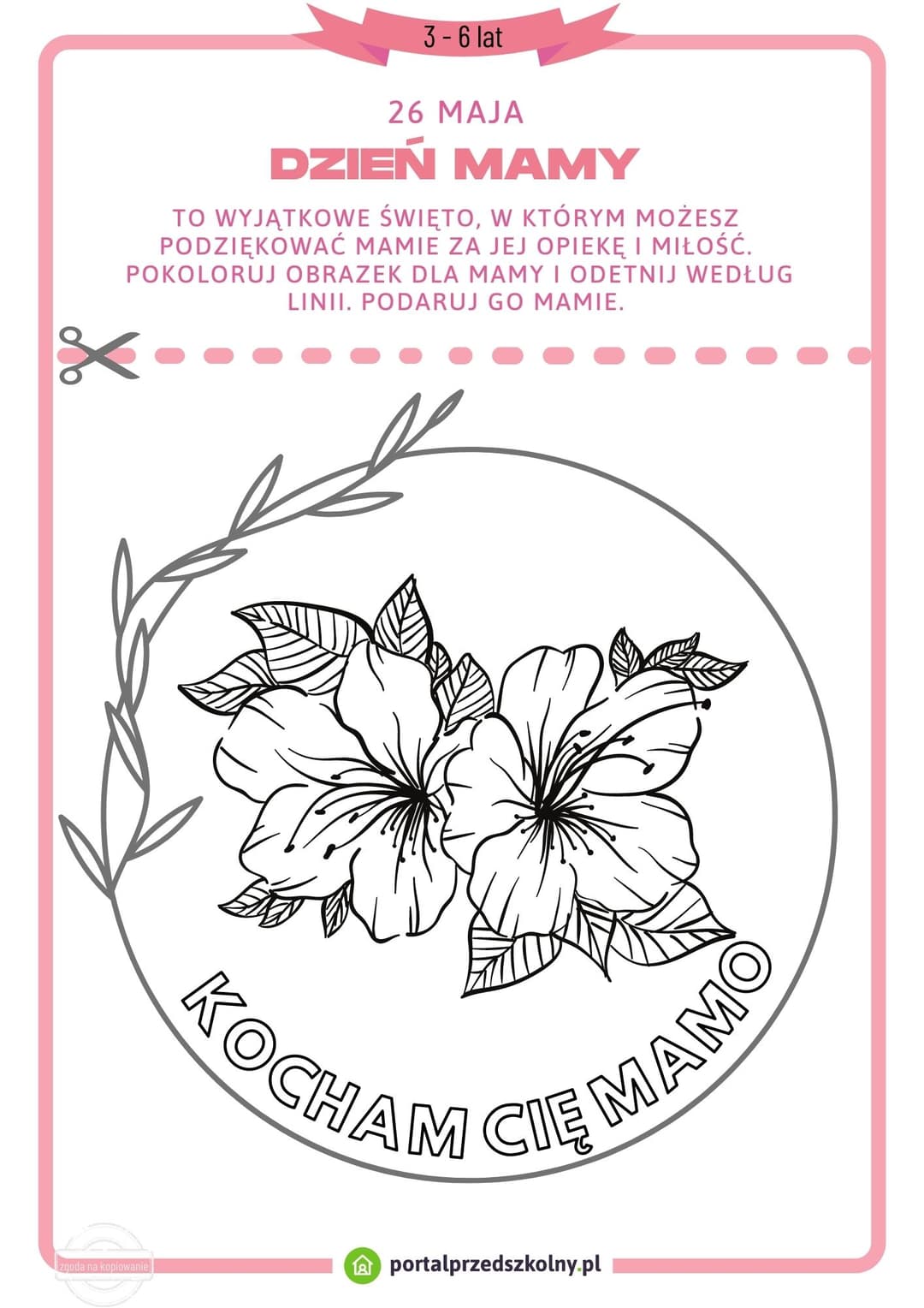 dzień mamy 3-4 lata