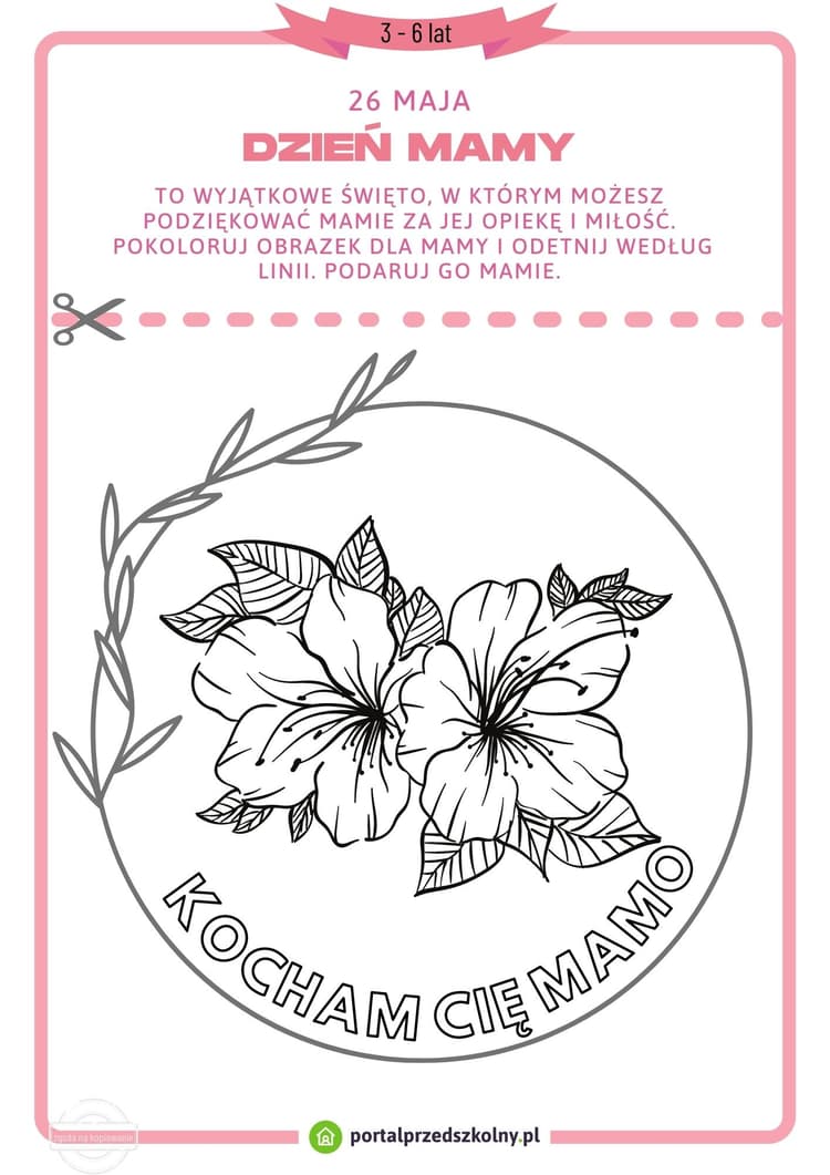 dzień mamy 3-4 lata