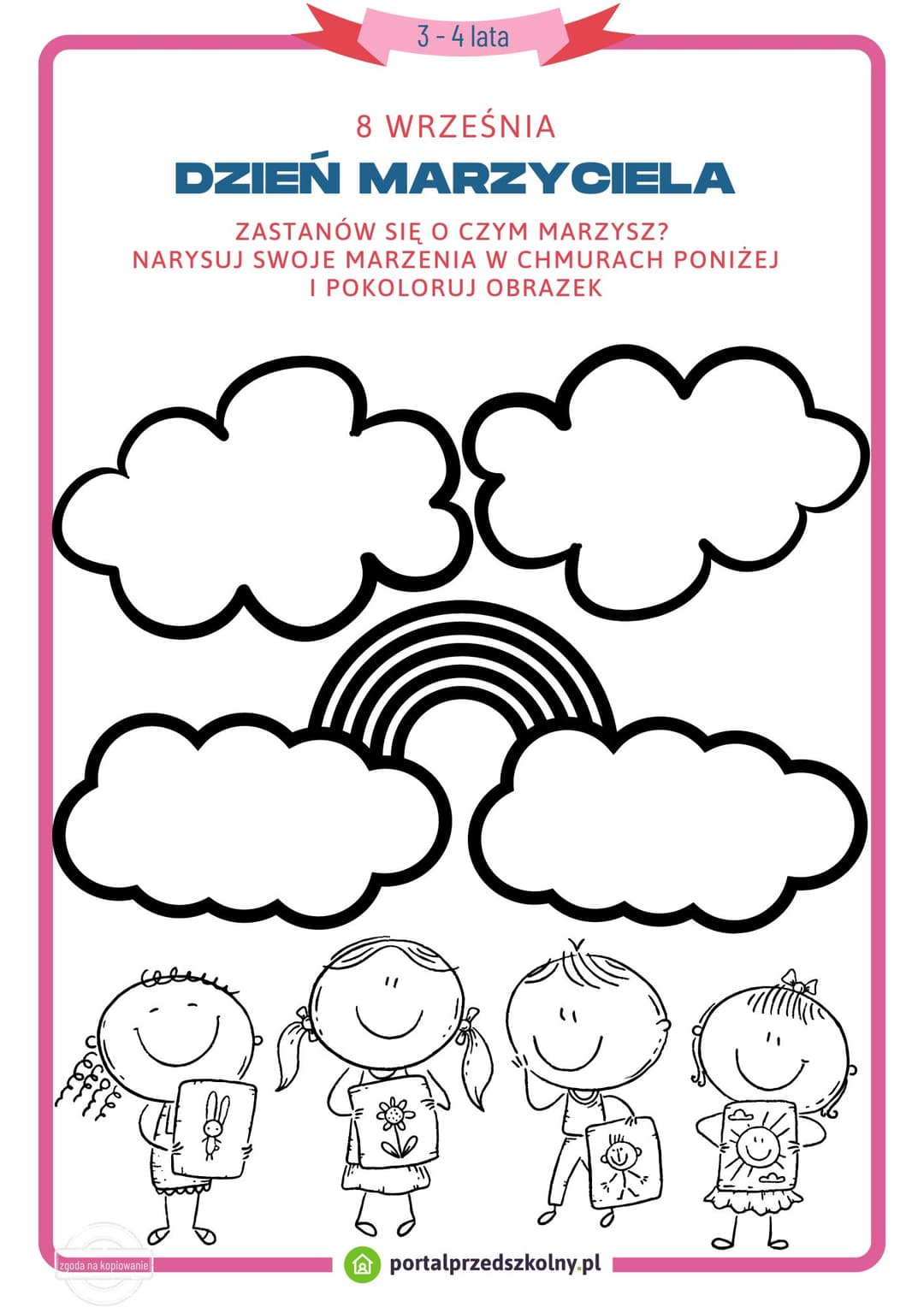 8 września Dzień Marzyciela_3-4 lata