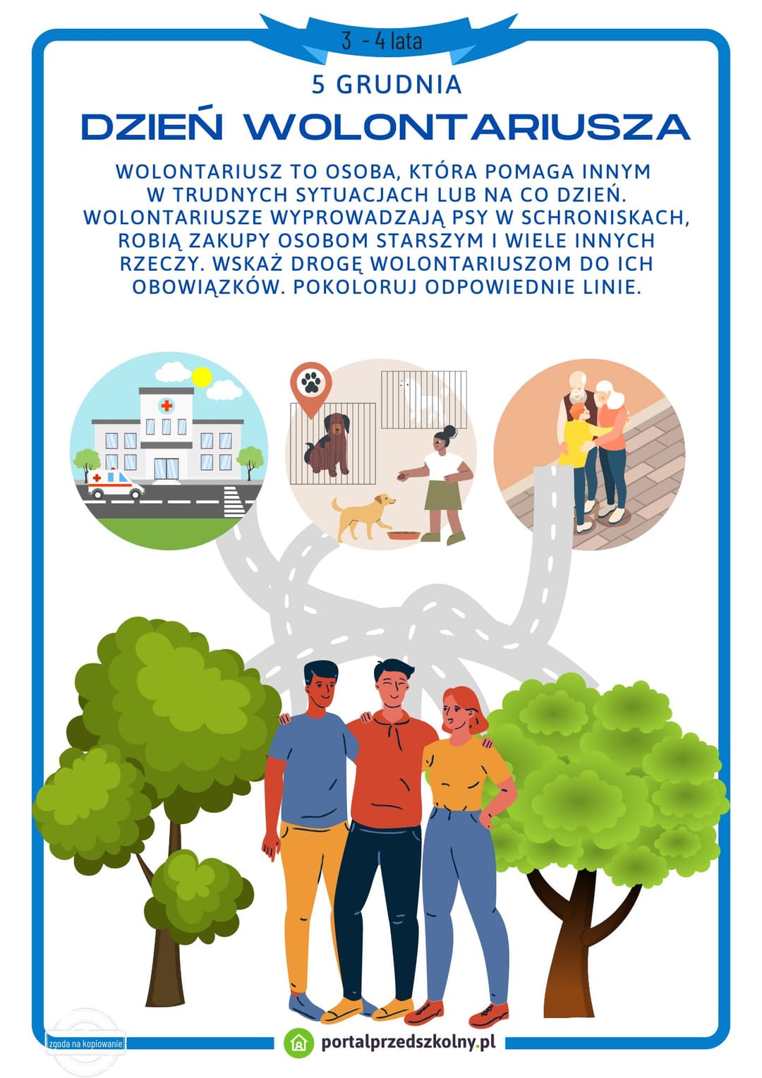 Dzień Wolontariusza 5 grudnia (3-4 lata lat)