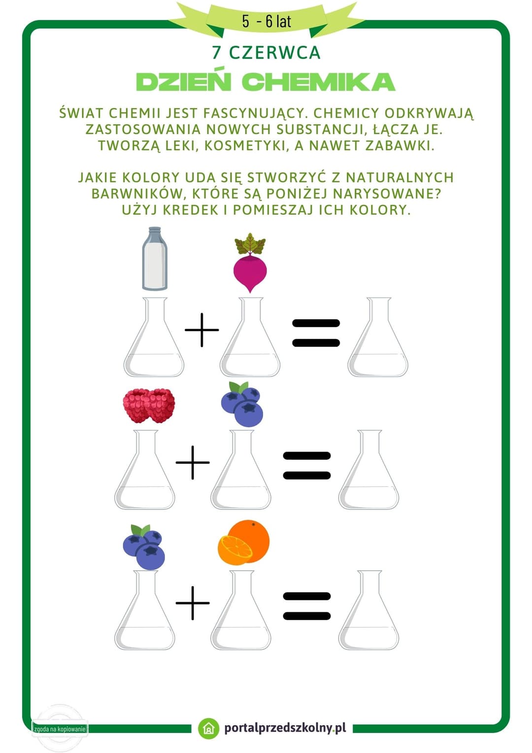 Dzień Chemika 5 - 6 lat