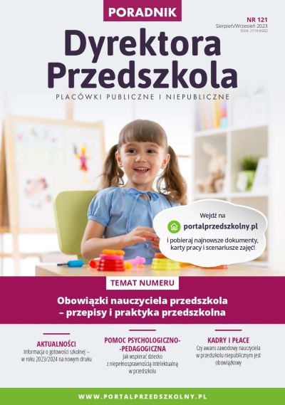 Poradnik dyrektora przedszkola nr 121 sierpień/wrzesień 2023