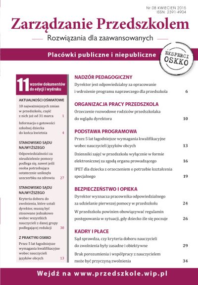 Numer 8 - kwiecień 2015