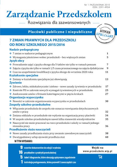 Numer 1 specjalny -październik 2015