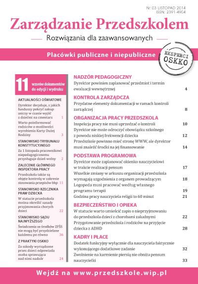 W statucie warto umieścić zapis o nieprzyjmowaniu do przedszkola dzieci z chorobami zakaźnymi