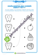   Karta pracy dla 5-6-latków na 5 marca (Ogólnopolski Dzień Dentysty)