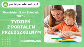 Tydzień z Portalem Przedszkolnym: 30 października – 4 listopada 2023 r.